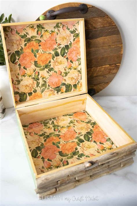 how to decoupage wooden boxes